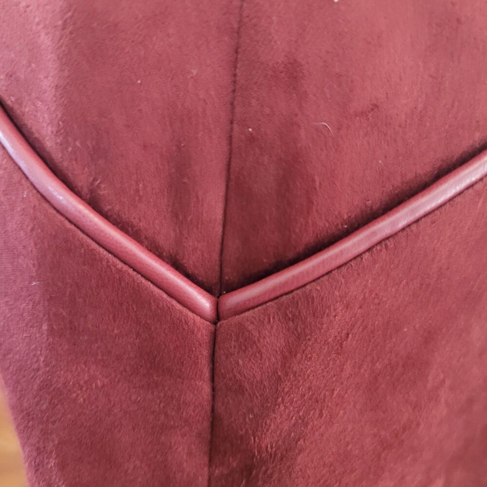 JW PEI Eva Spaghetti Strap Sueded Dress Burgundy Women 6 Mini Party Nightout - Picture 12 of 17